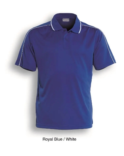 Picture of Bocini, Mens Breezeway Striped Polo